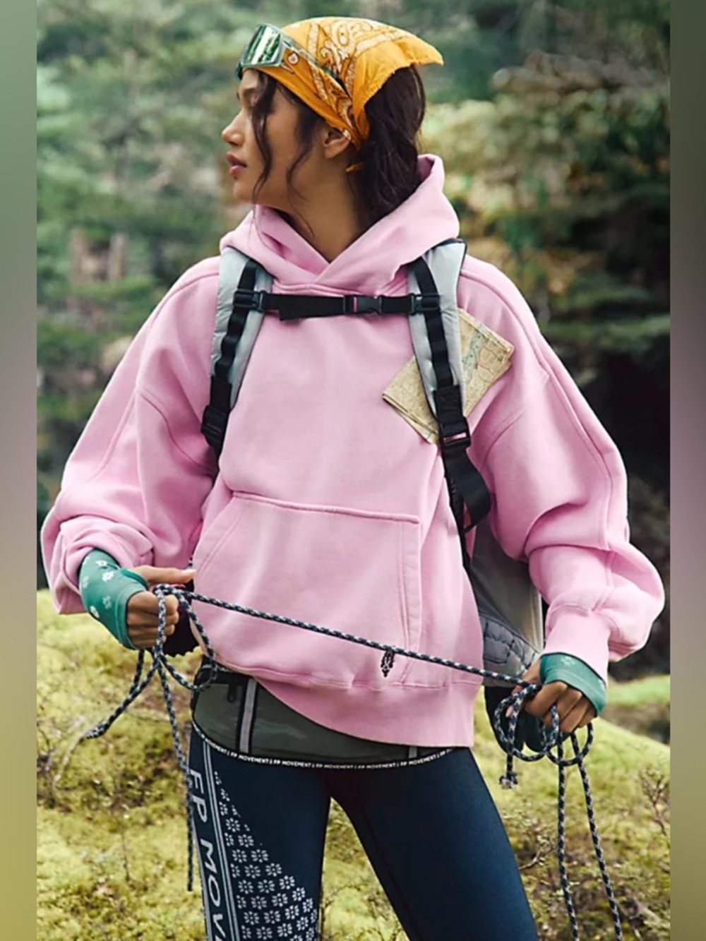 New Free People A Cut Above Hoodie In Pink Peony Size S